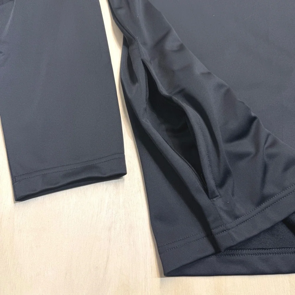 Adidas Men's XXL Tricot Track Jacket Black Full Zip Stand Collar Lightweight NWT